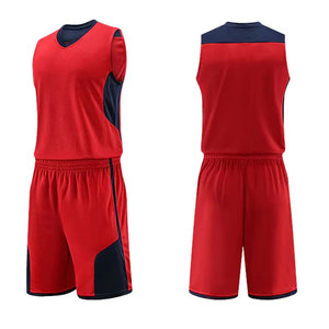 Nouvelle tenue d'équipe de basketball OEM, confortable, réversible, style américain, en plusieurs couleurs unies - Product Image 1