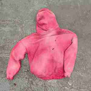 Sudadera con Capucha Negra Desgastada para Hombre, Diseño Personalizado, Estilo Básico, Mezcla de Algodón, Ropa Urbana, Marca Privada - Product Image 2