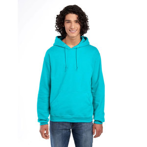 Sweat à capuche en molleton doux JERZEES NuBlend 996MR, logo personnalisé, fournisseur direct d'usine, exportation, bleu Californie - Product Image 2