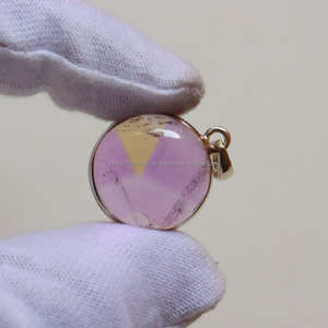 Colgante de Plata de Ley 925 sólida, colgante cuadrado, colgante único, para regalo, de bolivianita ametrino, colgante único - Product Image 5