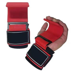 Ganchos de Gimnasio de Alta Resistencia con Soporte de Muñeca Suave y Cómodo para Entrenamiento de Fuerza Intenso y Desarrollo Muscular - Product Image 1