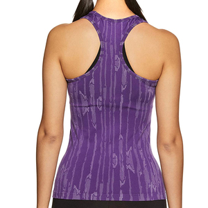 Camiseta sin Mangas de Alta Calidad para Mujer, Color Sólido, Transpirable, de Poliéster/Algodón, Cuello Redondo, para Gimnasio, Ejercicio, Fitness, Personalizable - Nueva - Product Image 2
