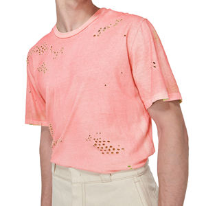 Camisetas Cómodas para Hombre, Estilo Desgastado, Hechas a Medida, de Alta Calidad, Diseño Moderno, Patrón Sólido, Tejidas - Product Image 6