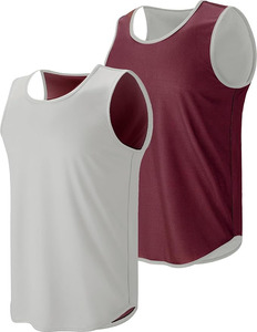 Maillot d'entraînement réversible personnalisé en maille, gilet de sport, maillot de football d'entraînement 100 % coton respirant à l'avant, vente en gros pour adultes - Product Image 1
