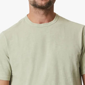 เสื้อยืดคอตตอนพรีเมียมสำหรับผู้ชาย พิมพ์โลโก้ตามสั่ง คอกลมเรียบง่าย แฟชั่นฤดูร้อน ผู้ผลิต OEM ODM เสื้อยืดคอกลมผู้ชายผ้าฝ้าย - Product Image 5