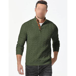 Mens Cashmere Blend Sweater Luxury Crew Neck Full Sleeve Winter Knit Sweater Warm Soft Breathable Anti Pilling Sweater Custom - Product Image 1