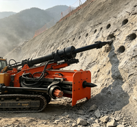 Équipement robuste de forage et de fendage hydraulique pour travaux miniers de roche, intégrant perceuse et fendeuse de roche
