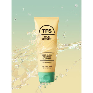 The Face Shop 100mL Clear Rice Limpiador facial de espuma ligeramente alcalina - Product Image 1