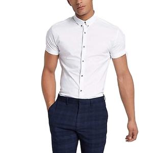 2025 camisa de verano superventas para hombres de manga corta 100% algodón precio bajo al por mayor OEM exportación calidad orientada logotipo personalizado - Product Image 1