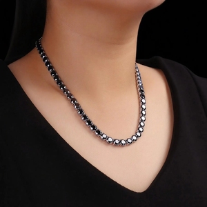 สร้อยคอเทนนิสโมอิสซาไนต์แบบฮิปฮอปประดับเพชร VVS  ผ่านการทดสอบโดย GRA จัดส่งเร็วจากคลังสินค้าในสหรัฐอเมริกา - Product Image 3