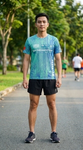T-shirt de course sublimé personnalisé pour le marathon Can Tho Heritage Race – Vêtement de sport léger pour la course Cantho - Product Image 3