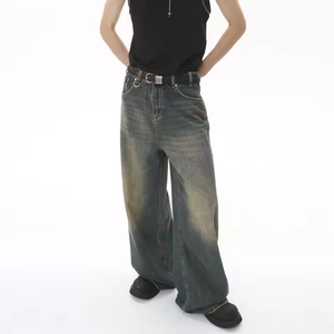 Pantalones Vaqueros de Verano para Hombre, Diseño Moderno, Tejido Recto, con Botones, Precio al por Mayor, Nueva Colección - Product Image 1