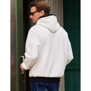 Custom Men's Casual Cotton <b>Hoodie</b> Fashion <b>Long</b> Sleeve Drawstring Fleece Pullover with Pockets Anti-Wrinkle Feature - Product Image 1