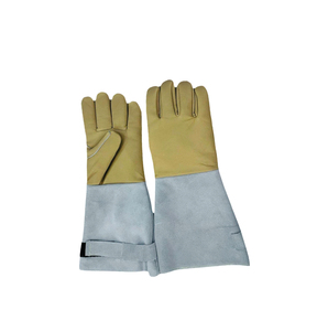 Holy Signs International HSI-1458 Cowhide Shell Fleece Liner Molten Metal Splash Protection <b>Type</b> High Heat Welding <b>Gloves</b> - Product Image 1