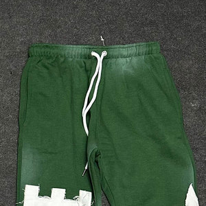 New Arrival High Quality 2 Piece Tracksuit <b>Sets</b> Distressed <b>Embroidery</b> Applique Patch Acid Washed Women Men Tracksuit - Product Image 5