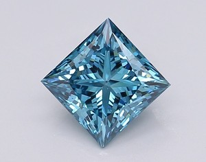 Diamant bleu de taille princesse cultivé en laboratoire IGI, diamant non monté, couleur fantaisie, excellente taille pour la fabrication de bijoux - Product Image 1