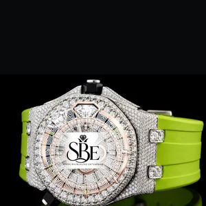 Reloj de Acero Inoxidable con Diamantes de Moissanita Estilo Hip Hop, con Cierre de Mariposa para Hombre, Resistente al Agua, Elegante, Estilo Ejecutivo, al Mejor Precio - Product Image 2