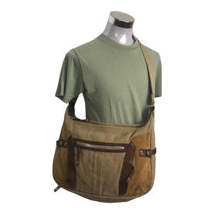 Bolsa de Mensajero para Portátil de Lona de Alta Calidad, Correa Ajustable, Cierre de Cremallera, para Oficina, Viajes, Unisex, Venta al Por Mayor - Product Image 4