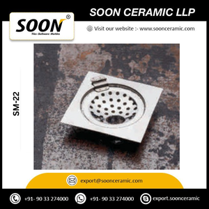 SOON SL-21 Siphon de sol carré en acier inoxydable de 5,5 pouces, design moderne, surface brossée, anti-corrosion, pour salle de bain et douche - Product Image 4