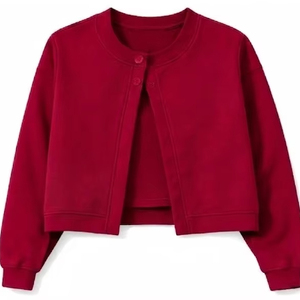 Cárdigan Informal de Alta Calidad para Mujer, Manga Regular, Cuello Redondo, Color Sólido, Tejido de Poliéster/Algodón, Ropa de Verano de Secado Rápido - Product Image 1