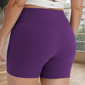 Shorts Deportivos para Mujer con Bolsillos Laterales, Cintura Alta, para Correr, Entrenamiento, Fitness, Yoga, Transpirables, Ropa Deportiva Activa - Product Image 4