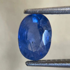 Zafiro azul natural, zafiro azul ovalado de las minas de Ceilán, zafiro azul de Sri Lanka. 7.50x5.30MM. - Product Image 1