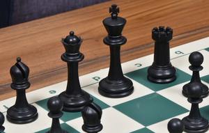 Juego de ajedrez Staunton premium profesional, Rey de 3.75 pulgadas, piezas de plástico negro y blanco marfil al mejor precio - Product Image 2