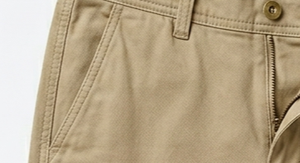 Pantalones Chinos de Lona Gruesa para Hombre, Cintura Media, Bordados, Personalizados, Pierna Recta, Cierre de Cremallera, Frente Plano, Casuales, Servicio OEM - Product Image 2