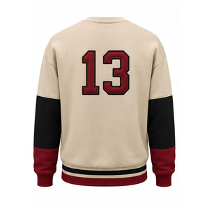 Delta Sigma Theta DSL 13 Crewneck <b>Sweatshirt</b> <b>Red</b> Black Trim <b>Men's</b> Casual Autumn Wear Pullover Knitted Cotton <b>Sweatshirt</b> - Product Image 3