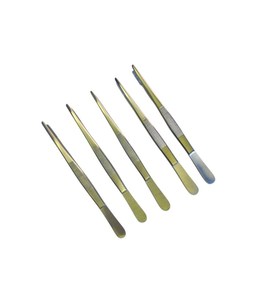 Altomme Instruments, 2 Juegos de Pinzas de Cocina de Acero Inoxidable Hechas a Mano, 5 Piezas, para Hornear, Decorar y Emplatar Alimentos - Product Image 1
