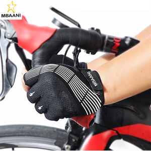 Gants de vélo - Gants de cyclisme rembourrés à demi-doigts avec caractéristiques anti-choc, antidérapantes et respirantes pour VTT et vélo de route - Product Image 6