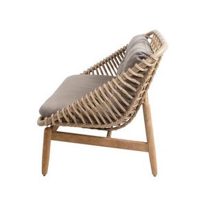 Chaise de salle à manger en teck moderne et durable avec rotin tressé, écologique, pour usage commercial et résidentiel - Product Image 5