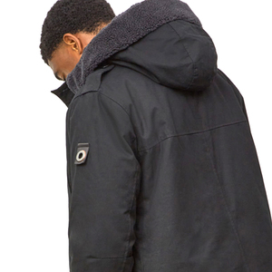 Men's Hooded <b>Parka</b> Jacket-Winter Outdoor Windproof Streetwear with Easy Fit Soft Lining & Nylon winter jacket - Product Image 4