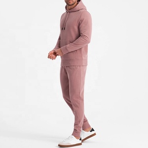 Conjunto de Sudadera con Capucha y Pantalones Deportivos 2 en 1 para Hombre, Talla Grande, Informal, de Invierno, con Logotipo Estampado, de Algodón - Product Image 1