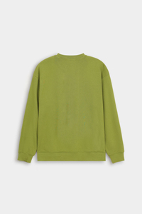 Sudadera de Cuello Redondo para Hombre, Corte Holgado, Color Sólido, Tejido de Algodón, Estilo Casual Otoñal - Product Image 5