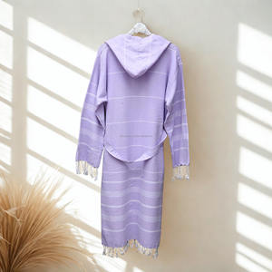 Bata de Baño de Algodón Turco Puro, Ligera y Transpirable para Hombre y Mujer, para Playa, Fiesta, Hammam, Lujo Turco - Product Image 3