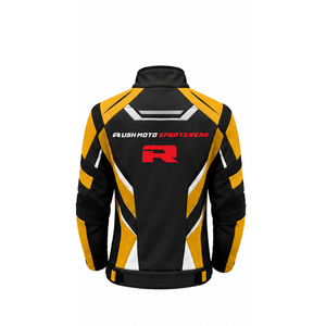 Vestes moto softshell longues pour hommes, motif intégral, fermeture éclair sur le devant, logo, en vente à bas prix - Product Image 5