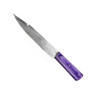Cuchillo de Carnicero de Acero Inoxidable con Mango Morado, Cuchillo de Cocina Profesional para Cortar Carne, Resistente, con Remaches - Product Image 4
