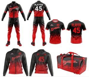 Nueva Llegada de Ropa Deportiva, Tela 100% Poliéster, Transpirable, Kits de Béisbol de Alta Calidad, Mejor Precio, Venta al por Mayor, Paquete de Oferta - Product Image 6