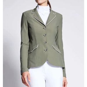 <b>Women's</b> Equestrian Horse Riding Coat <b>Jacket</b> Long Sleeve Waterproof Lightweight Competition Wear Customizable Color Logo Custom - Product Image 1