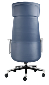 Chaise de bureau ergonomique de haute qualité en cuir - Product Image 5