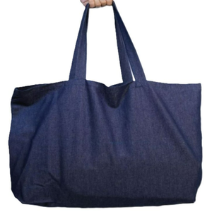Bolsa de Compras Reutilizable Extra Grande de Lona 100% Algodón, Resistente y Ecológica, para Playa o Compras, con Logotipo Personalizado - Product Image 1