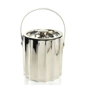 Gold Hammered Stainless Steel Double-Walled Insulated Ice <b>Bucket</b> <b>With</b> <b>Lid</b> And Tongs Modern Luxury Barware Beverage Cooler - Product Image 6