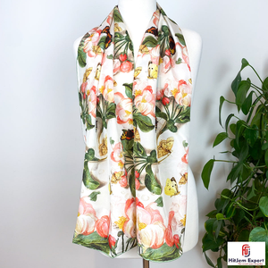 Luxury Long Scarf Soft Fabric Head <b>Wrap</b> Custom Printing Low MOQ <b>White</b> Label OEM ODM Textile Manufacturer Bali Supplier - Product Image 2