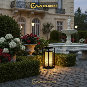 Lámpara de Jardín Exterior Minimalista Japonesa con Forma de Hongo, Impermeable, AC220V, Luz Cálida Amarilla, para Hotel o Resort - Product Image 4
