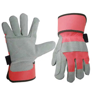 Paire de gants de travail confortables en cuir grainé de vachette, protection industrielle des mains et des bras, bracelet réglable, imperméables, certifiés CE - Product Image 5