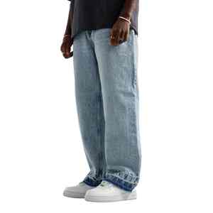 กางเกงยีนส์เดนิมทรงตรงสีเข้มสำหรับผู้ชาย ระบายอากาศได้ดี สไตล์ลำลอง ปักลาย เหมาะสำหรับฤดูร้อน ฤดูใบไม้ร่วง ฤดูหนาว จากโรงงานผู้ผลิตโดยตรง ขายส่ง - Product Image 3