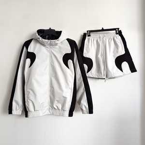 Vêtements de sport de haute qualité, écologiques, respirants, en polyester, unisexes, légers, à taille élastique, manches longues, coupe classique, unie - Product Image 1