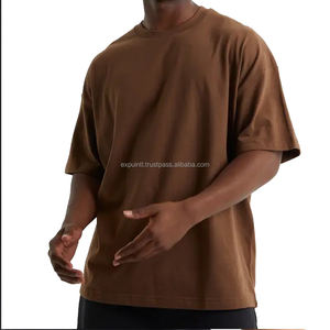 Vente de gros T-shirts unisexe T-shirt oversize de haute qualité T-shirt uni en coton doux pour hommes - Product Image 6