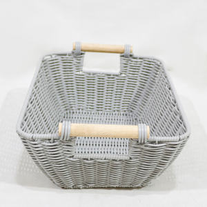 Cestas de Almacenamiento Tejidas con Asa, Organizadores, Cajas Decorativas, Cestas de Mimbre, Cestas de Polipropileno para Almacenamiento - Product Image 3